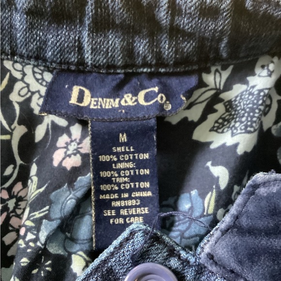 Denim & Co denim jacket size M - Picture 6 of 7